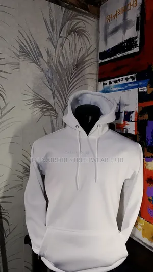 White Quality Hoodie