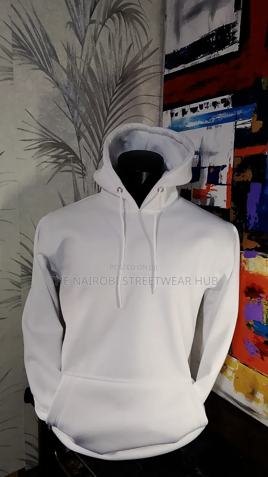 White Quality Hoodie