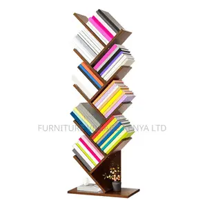 Office Bookcase; Wooden Bookcase Open Bookshelf for Living Room