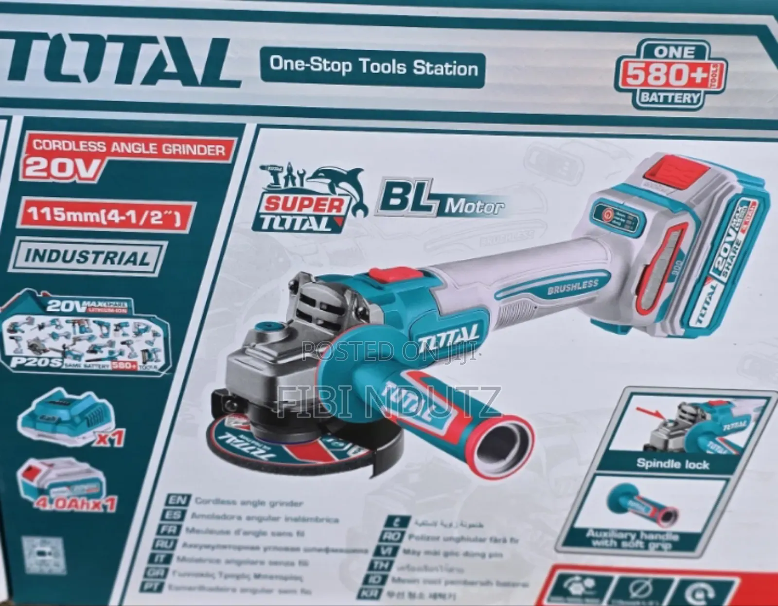 Total Cordless Angle Grinder/20v Cordless Grinder