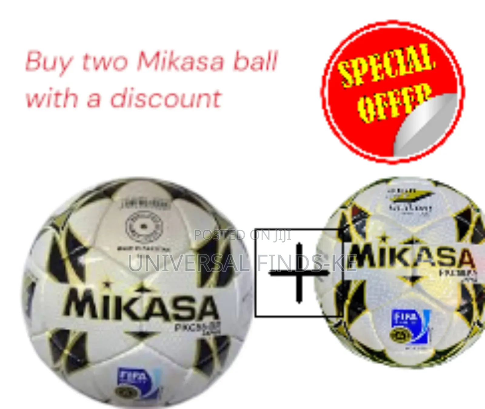 An Original Mikasa Football Size 5 2 PCS