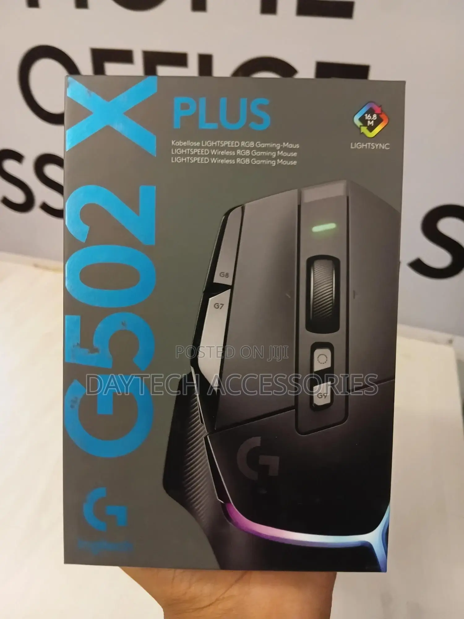 Logitech G502 X Plus Black - Wireless Optical Mouse