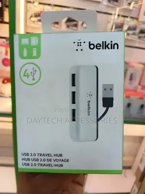 Belkin 4-Port Usb 2.0 Travel Hub Black/White F4u021bt