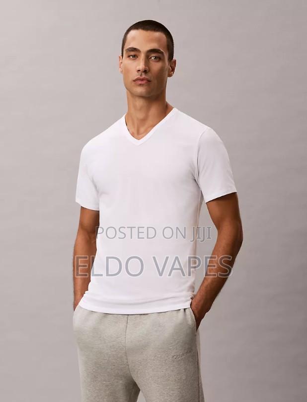 Men's Cotton 3 Pack v Neck T-Shirts - Calvin Klein