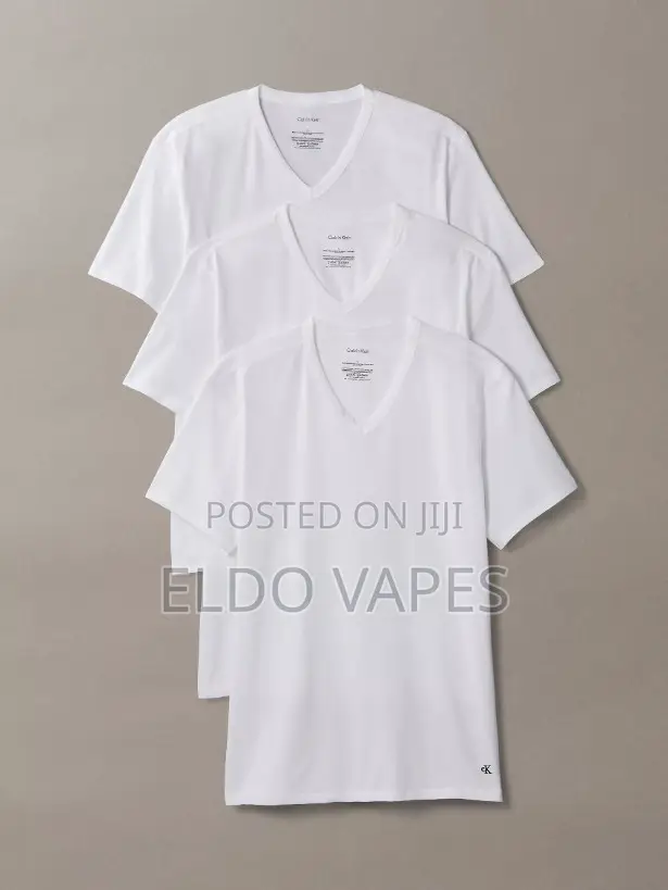 Men's Cotton 3 Pack v Neck T-Shirts - Calvin Klein