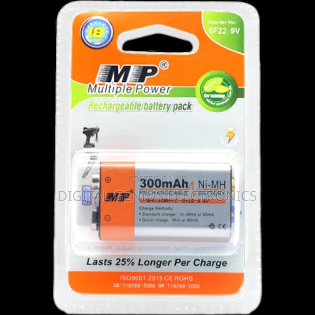 Mp 9v Rechargeable Battery