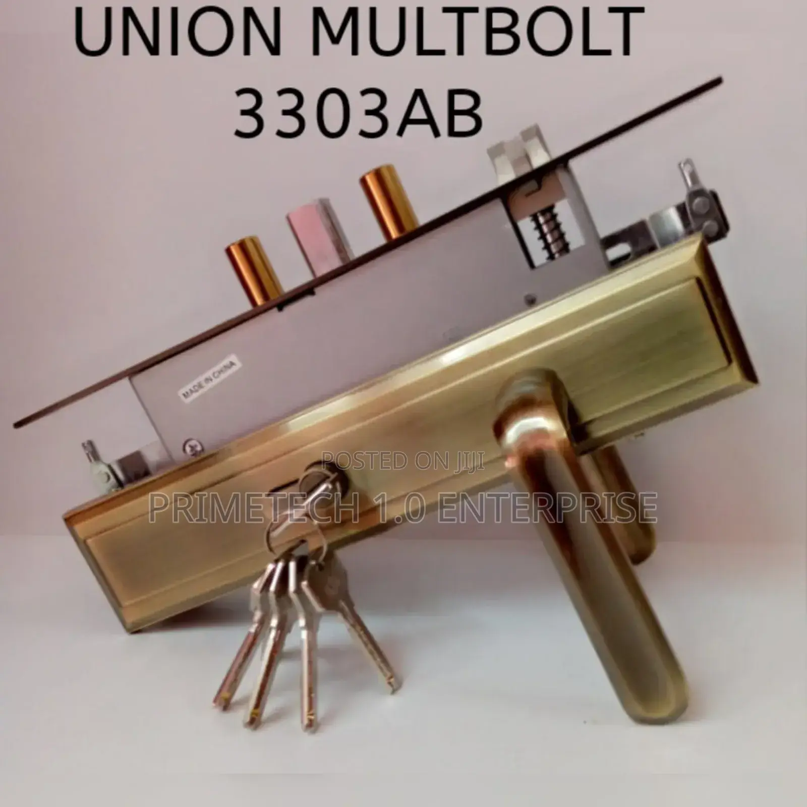 Union 3303 Ab Strong Double Doors Lock