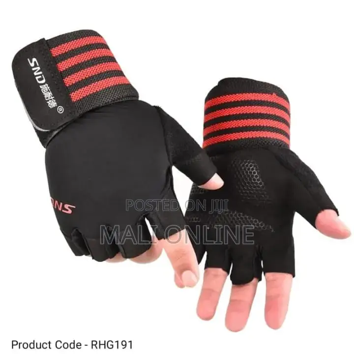 Gym Gloves Weight Lift Fitness Gloves Fingerless Padded Palms Workout