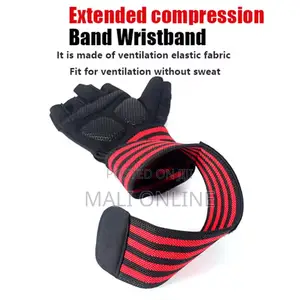 Gym Gloves Weight Lift Fitness Gloves Fingerless Padded Palms Workout