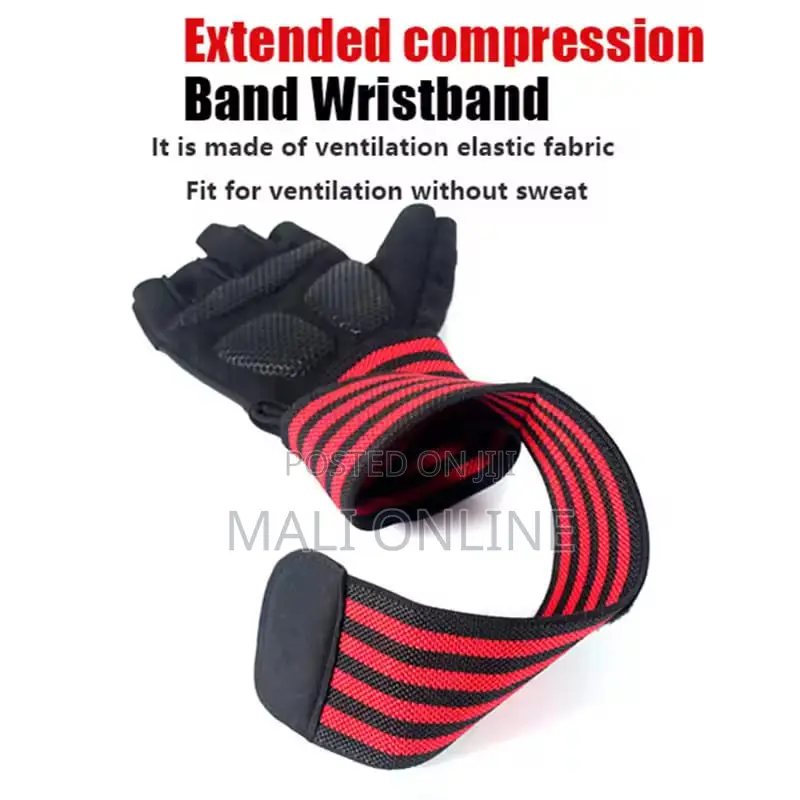 Gym Gloves Weight Lift Fitness Gloves Fingerless Padded Palms Workout