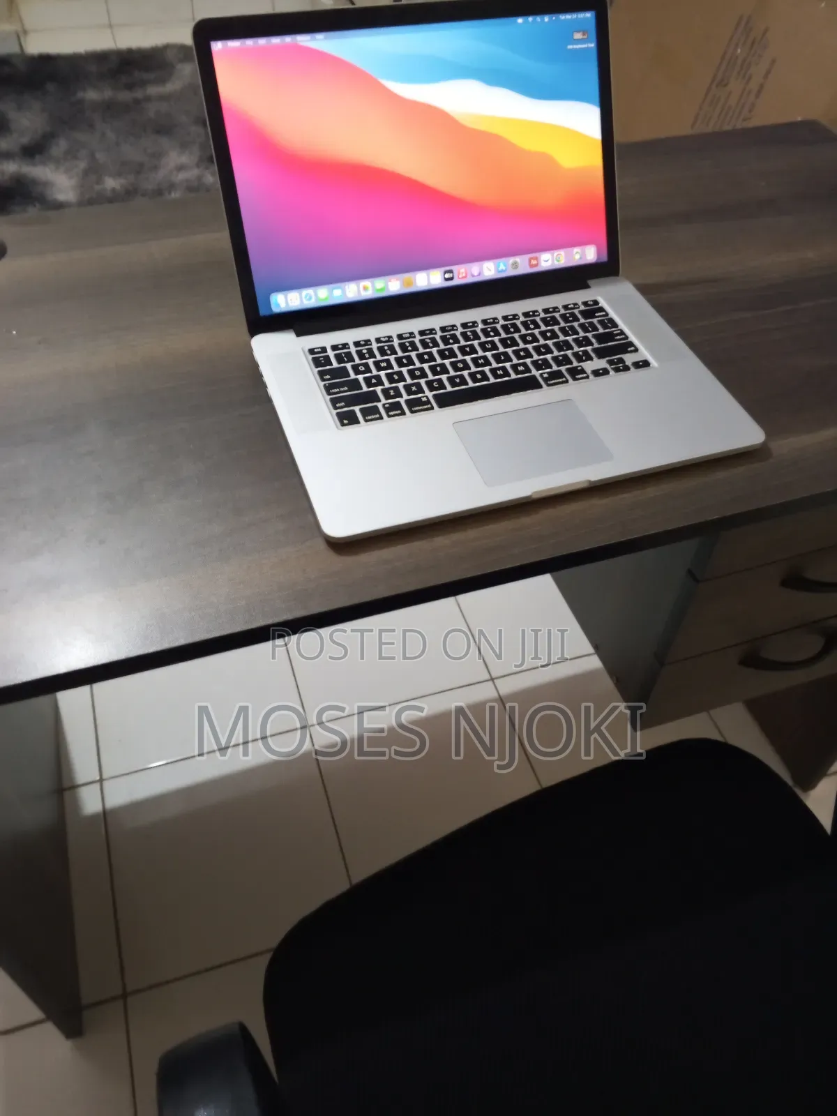 Complete Working Desk Plus a Macbook Laptop