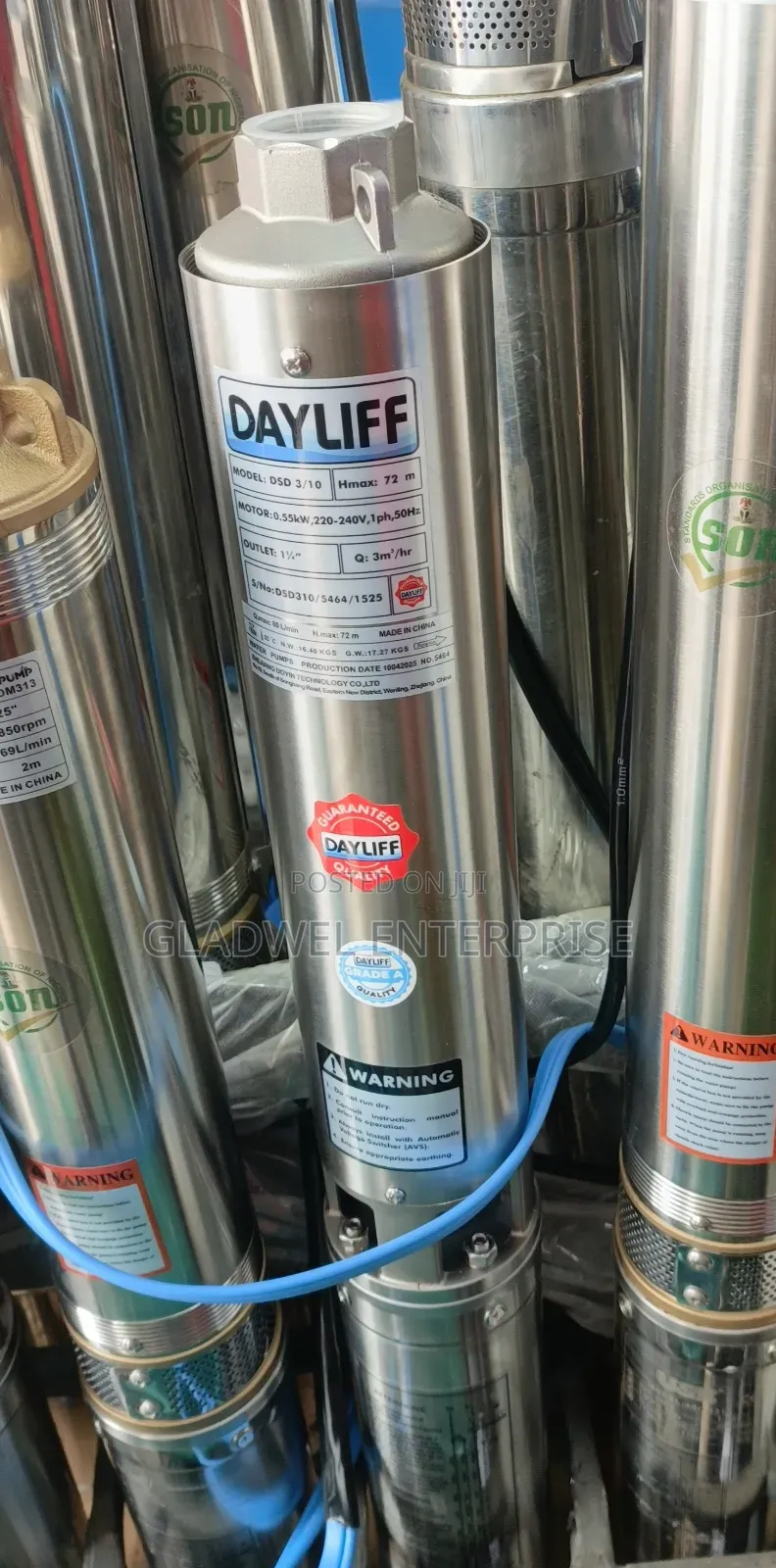 Affordable Dayliff Submassible Water Pump 0.75hp 72m