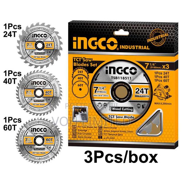 Ingco TCT Saw Blades Set (3 PCS/Set)