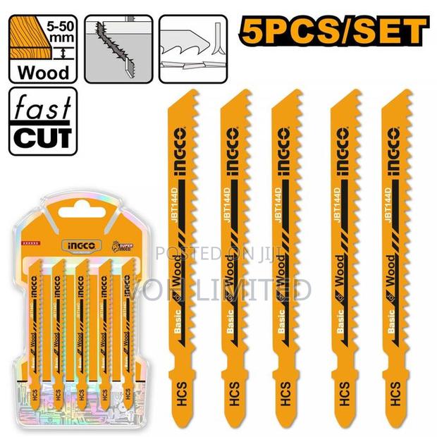 Ingco Jbt144d Jig Saw Blade for Wood 5pcs