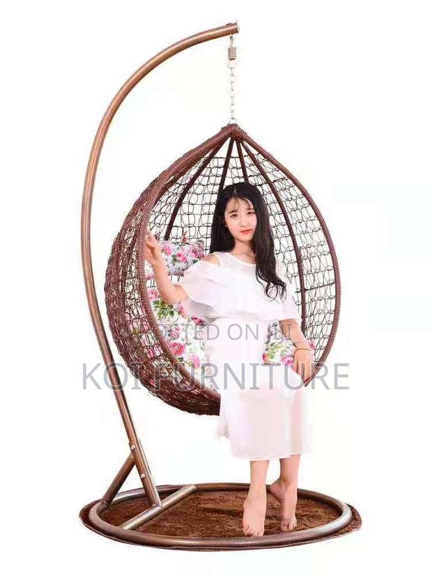 Home Chair; Balcony Hammock Swinging Rattan Chair - thumbnail 6