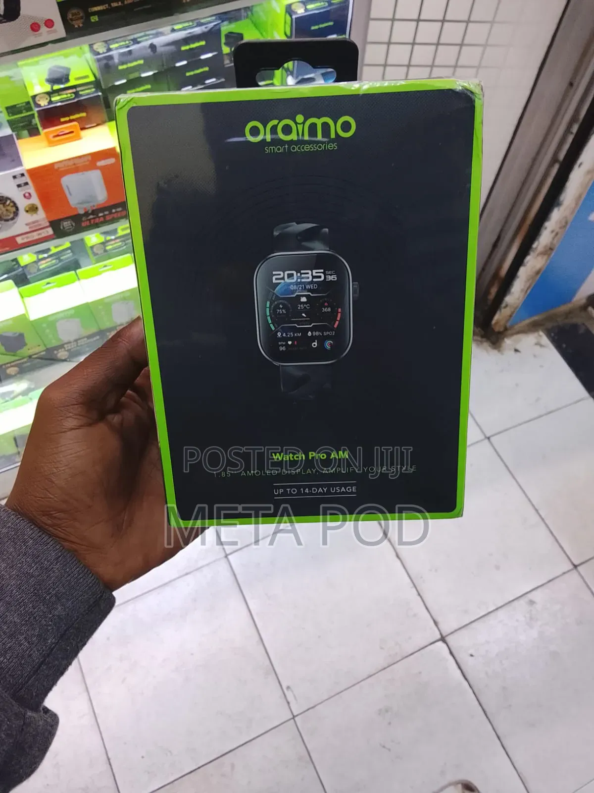 Oraimo Watch Proam 1.85"Amoled Ip68 Smart Watch