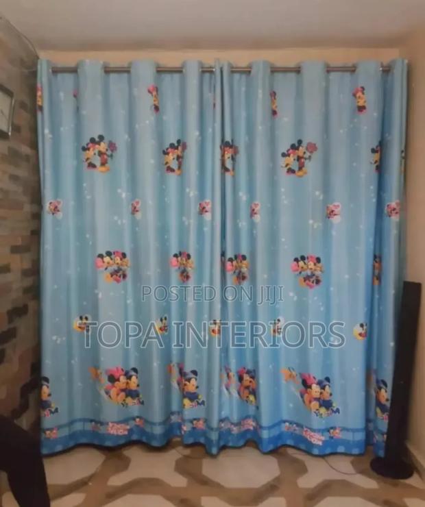 Play Area Nursery Themed Cartoon Curtains for Children's Spaces