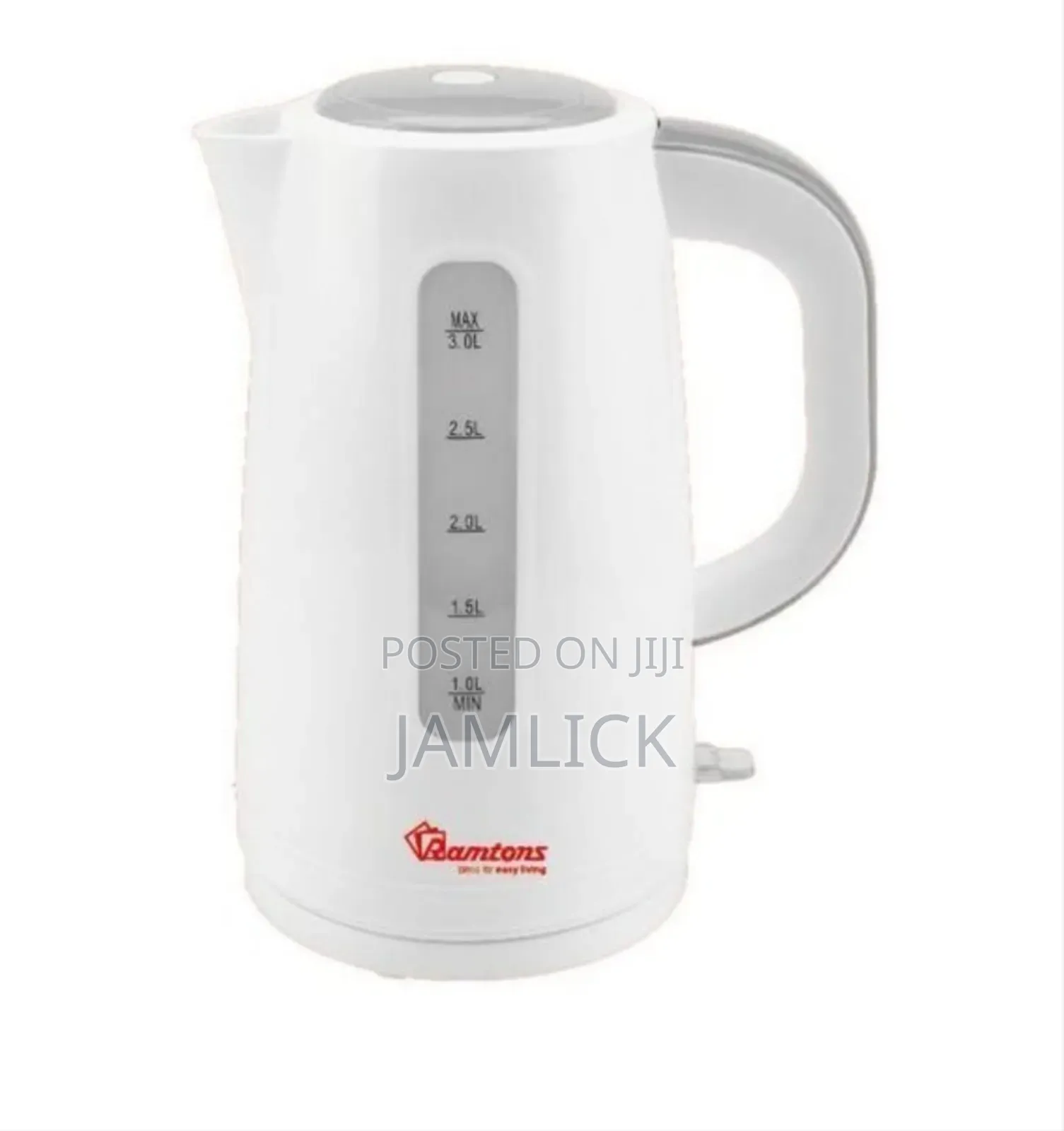3ltrs Ramtons Electric Corded Kettle - Bn