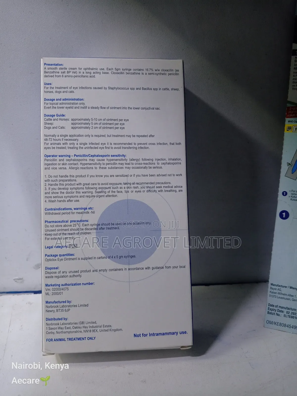 Opticlox Animal Eye Ointment Syringe