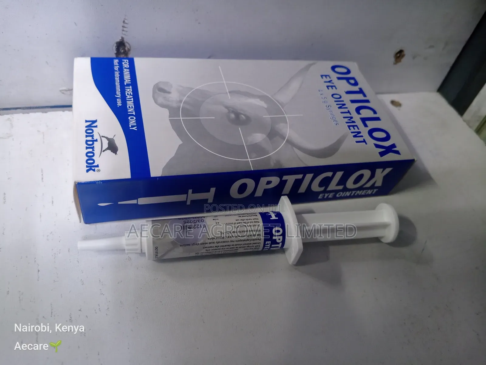 Opticlox Animal Eye Ointment Syringe