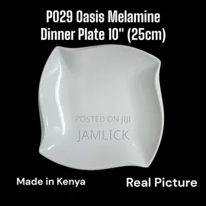 6pcs Oasis Melamine Dinner Plates 10" (Square Shape) - Bn