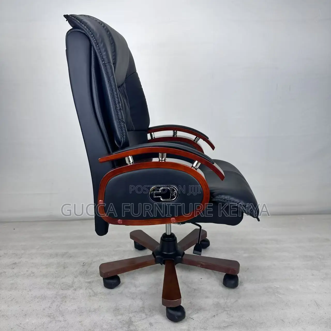 Leather Swivel Reclining Director's Office Chair