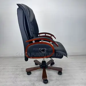 Leather Swivel Reclining Director's Office Chair