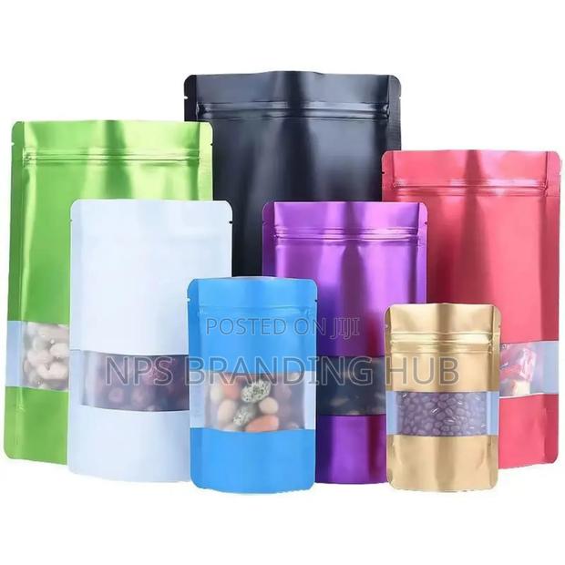 Stand Up Pouches With Ziplock,Set Of 50pcs D.P