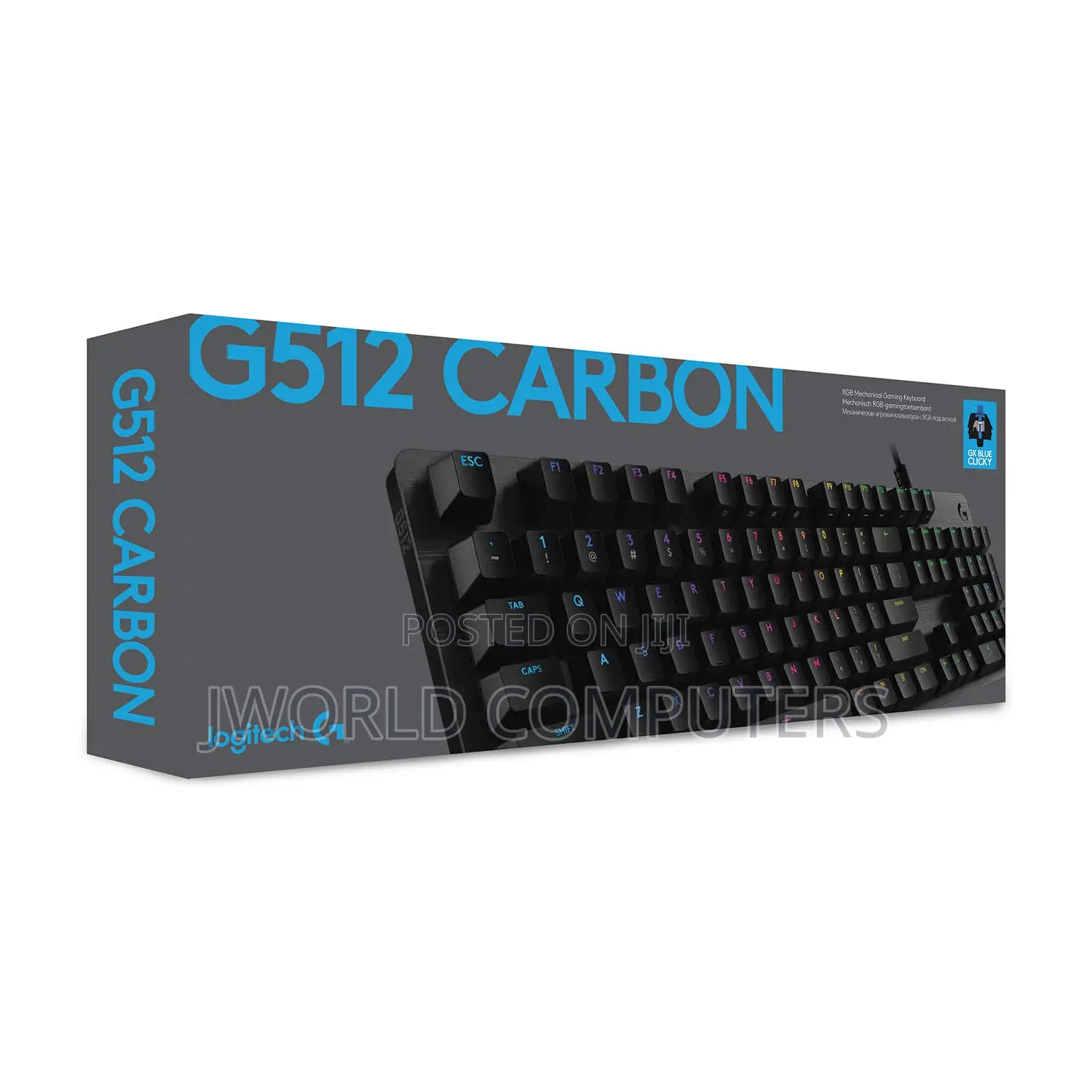 Logitech G512 Carbon RGB Mechanical Gaming Keyboard (Romer-G Tactile)