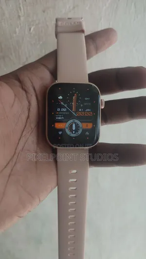 Beige Bluetooth Smartwatch Affordable
