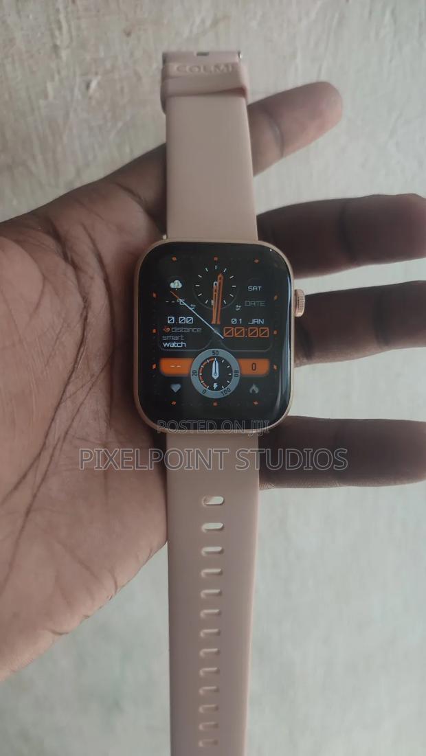 Beige Bluetooth Smartwatch Affordable - main view