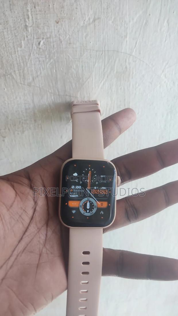 Beige Bluetooth Smartwatch Affordable - thumbnail 2