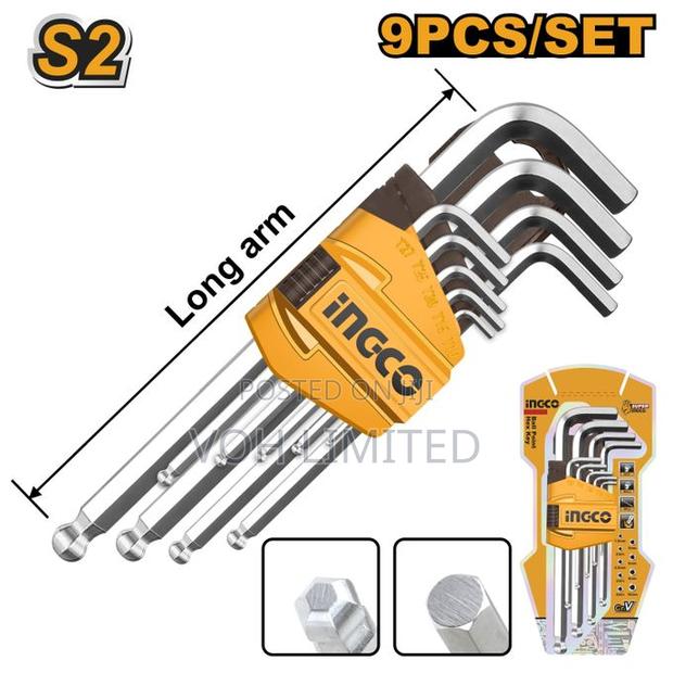 Ingco Hhk12091 Ball Point Hex Key 9pcs