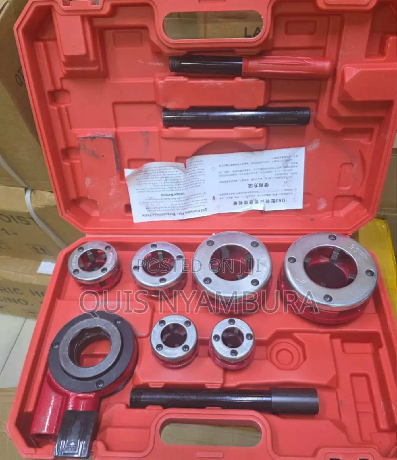 Ratchet Die Stock/ 1⁄2 to 2" Die Stock