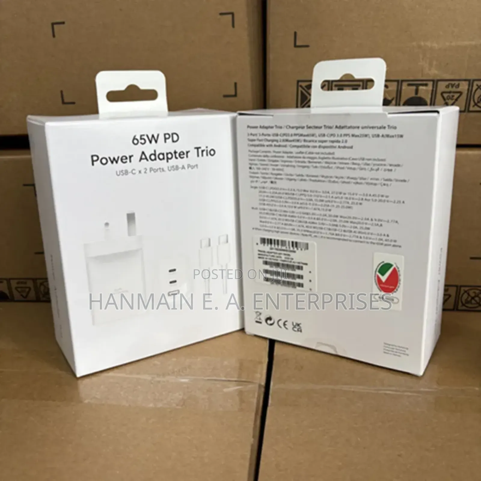 65watts Samsung Trio Fast Original Charger With 2metre Cable