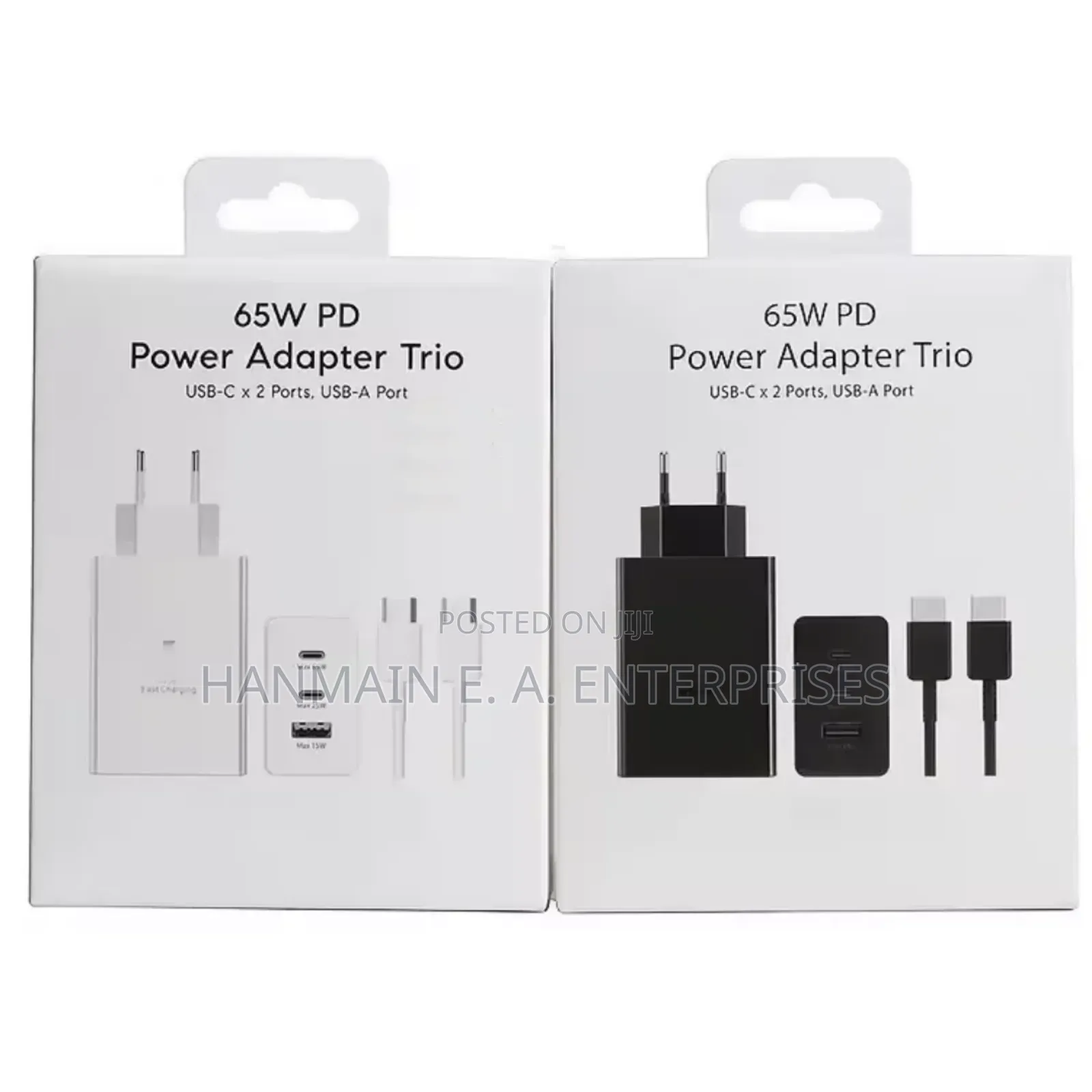 65watts Samsung Trio Fast Original Charger With 2metre Cable