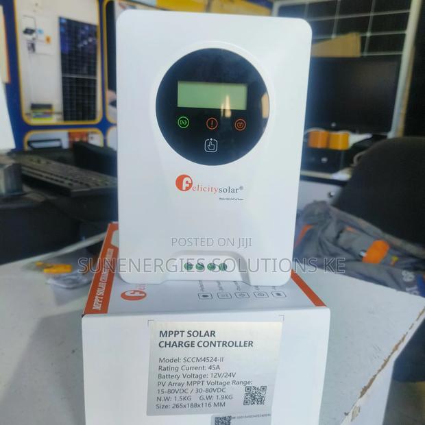 45a 12v/24v Felecity MPPT Charge Controller - main view