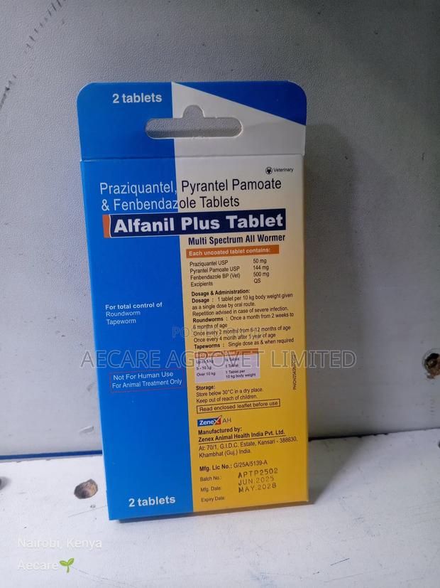 Alfanil Plus Tablet 2tablets Pet Dewormer - thumbnail 4