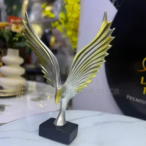 Gold Eagle Wing Sculpture.