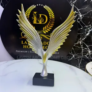 Gold Eagle Wing Sculpture.