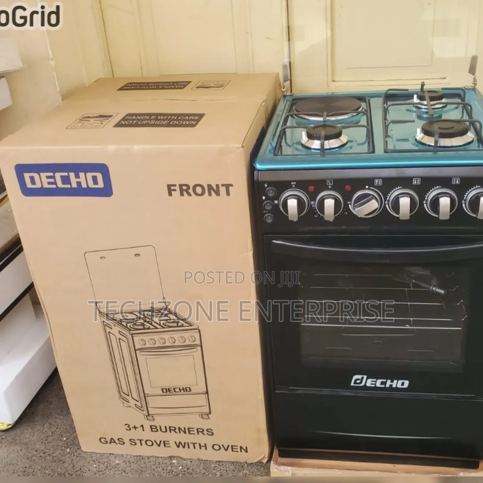 Decho 50*55cm 3+1 Quality Standing Cooker With Electric Oven 