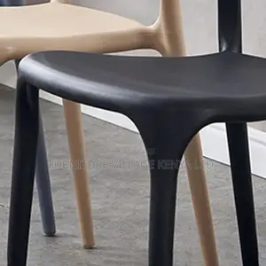 Dining Chair; Modern Style Arm Chair Plastic Open Back Dining Chair