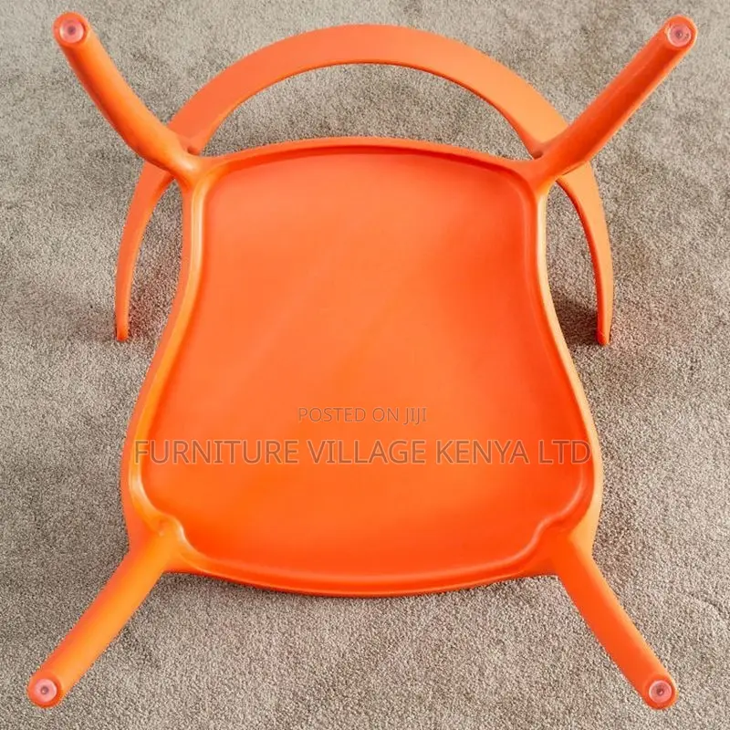 Dining Chair; Modern Style Arm Chair Plastic Open Back Dining Chair