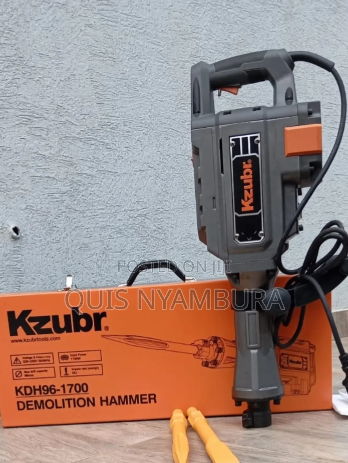 1700w Demolition Hammer/Electric Kzubr Demolition Jack Hammer