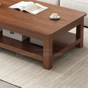Coffee Table; Square Wooden Offic Coffee Table