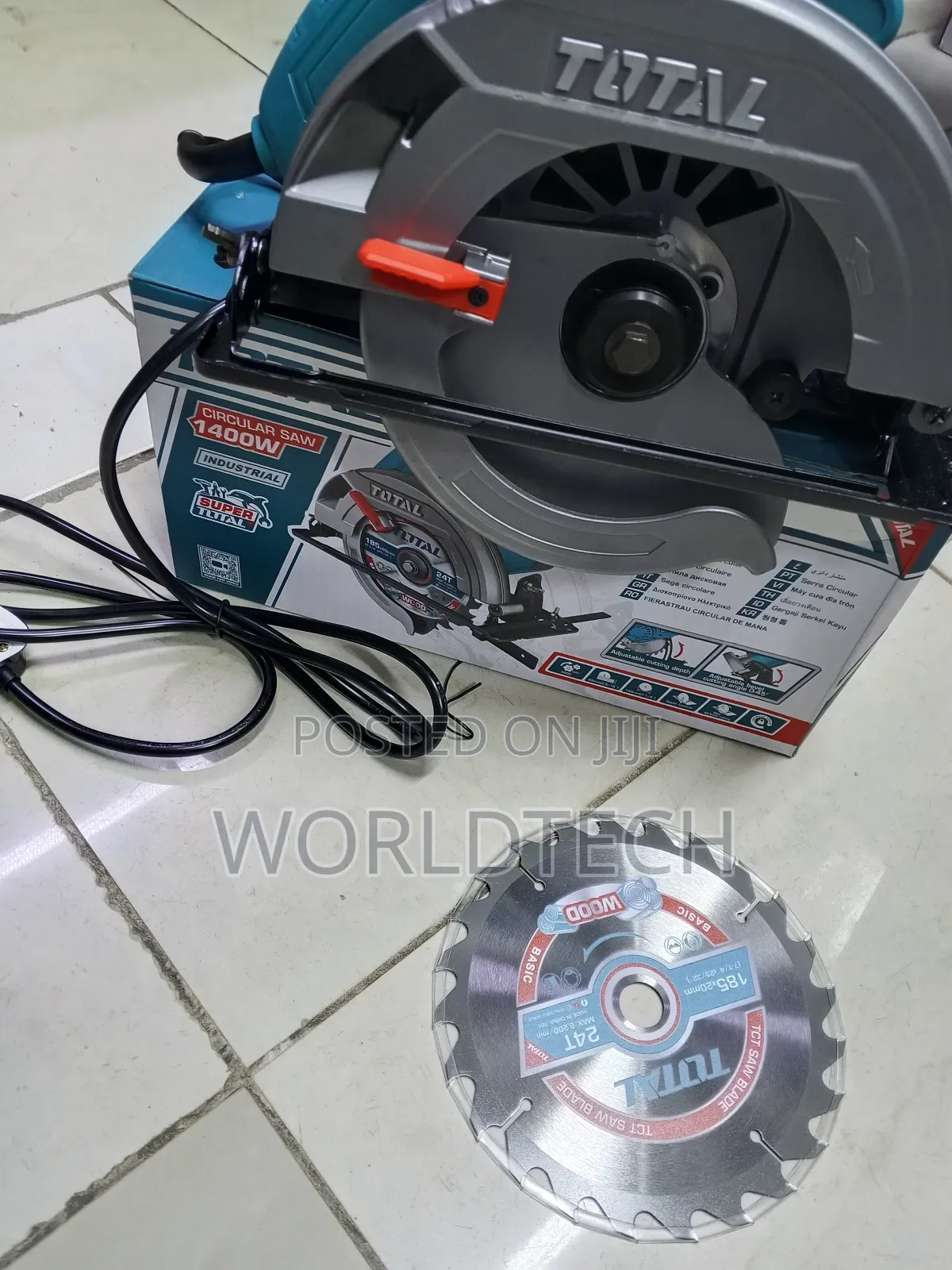Total 7" Electric Circular Saw/1400watts Electric Circular