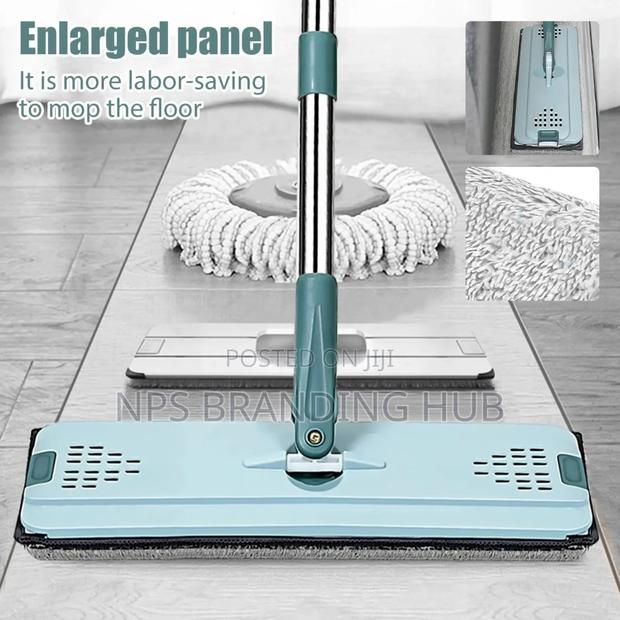 Flat Hands Free Vertex Mop With 2 Mop Pads Cs - thumbnail 3
