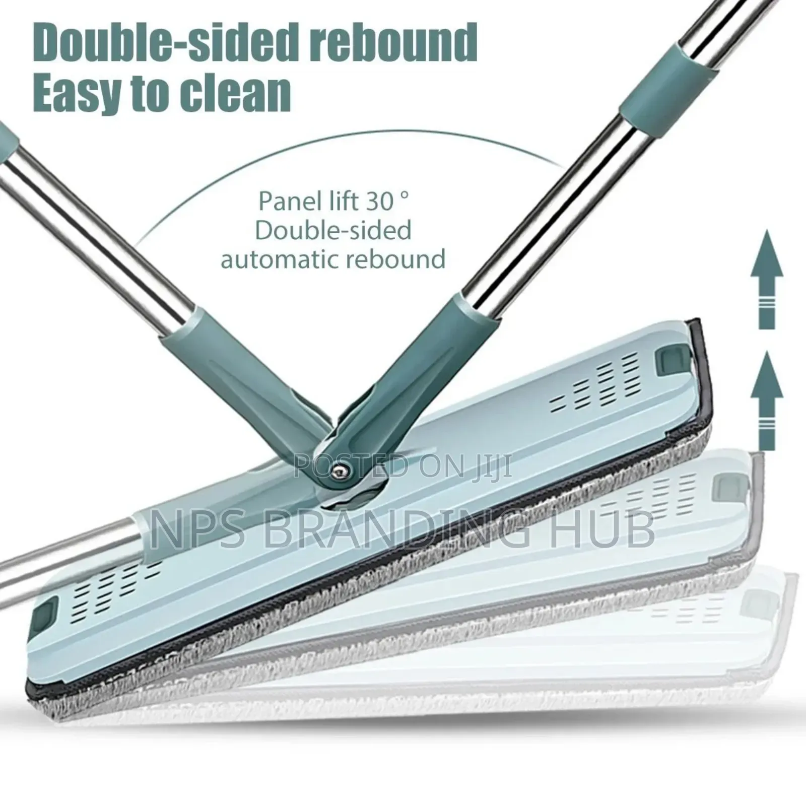 Flat Hands Free Vertex Mop With 2 Mop Pads Cs