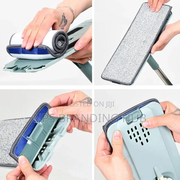 Flat Hands Free Vertex Mop With 2 Mop Pads Cs - thumbnail 5