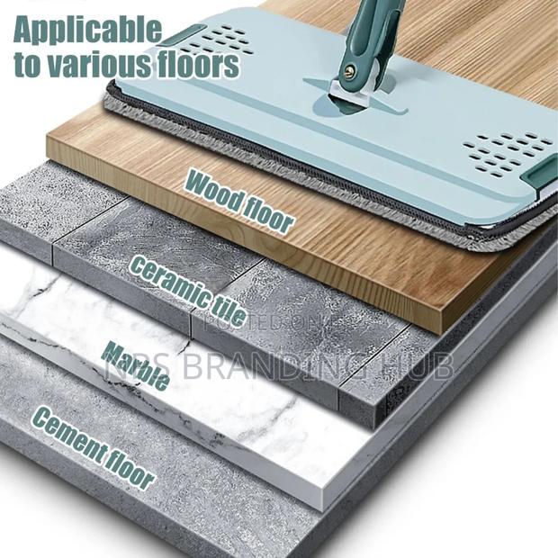 Flat Hands Free Vertex Mop With 2 Mop Pads Cs - thumbnail 6